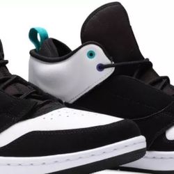 Nike Men's Jordan Fadeaway Basketball Shoes Black White Shoes NEW