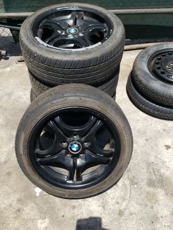 BMW SET OF WHEELS AND TIRES