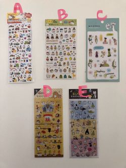 Clear transparent stickers for journaling, scrapbooking, or resin craft