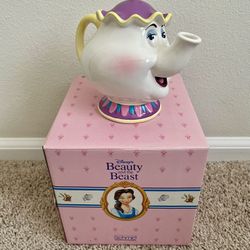 Disney’s Beauty And The Beast Mrs Potts Ceramic Tea Pot Piggy Bank (Schmid)