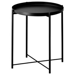 Ikea Tray Table, Black, GLADOM