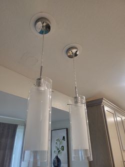 2-light Pendants Polished Chrome