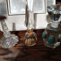 Three Cologne Bottles Two Are Antique