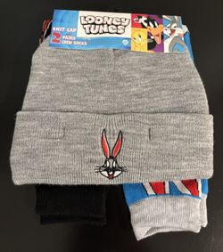 Looney Tunes Bugs Bunny Winter Hat And Socks 