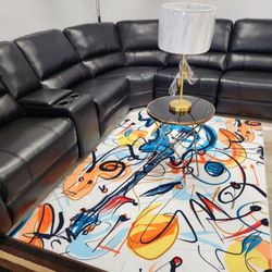 Sectional Recliner Black 