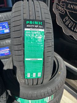205-50-17 Prinx Hicity New Tire Set $335 Free Installation