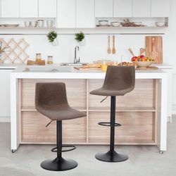 Bar Stools Counter Height Adjustable Bar Chair 360 Degree Swivel Seat