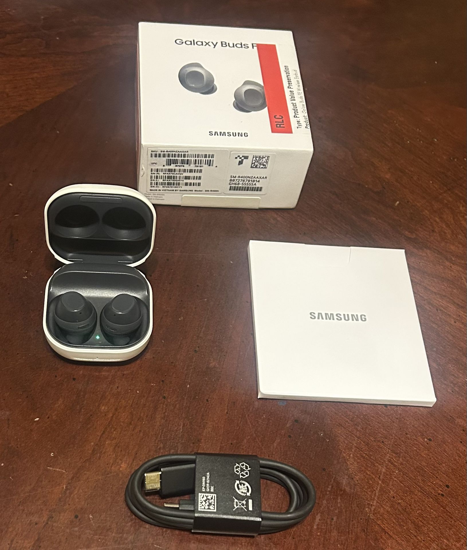 Samsung Galaxy Buds FE True Wireless Earbuds with Voice Assistant - Graphite-