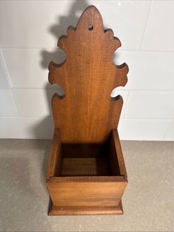 Wooden Wall-Mount Salt Box