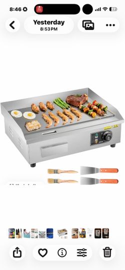VEVOR Commercial Electric Flat Top Griddle