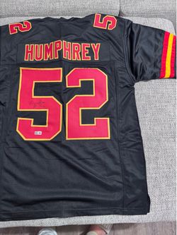 Creed Humphrey Signed Autograph Custom Jersey - Metabilia Coa-Kansas City Chiefs