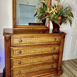 Tommy Bahama Dresser W/ Mirror 