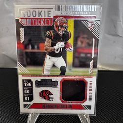 2024 Panini Contenders Football Jermaine Burton Rookie Ticket Patch