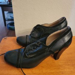 Italian Leather Heels Size 6