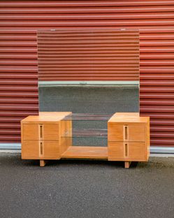 Vintage Mid-century 1950s Vanity w/ Mirror