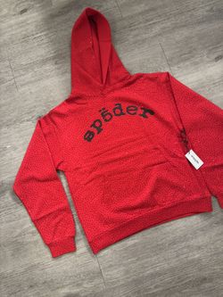 vvs red spider hoodie 