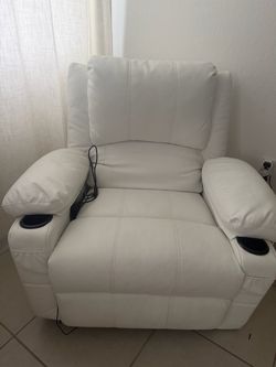 Recliner swivel chair polyester