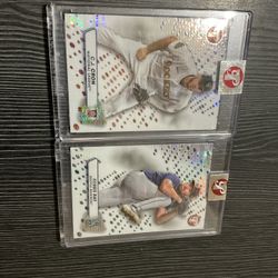 2 Encased 2023 Topps Pristine Refractor Baseball Cards C.J. Cron & Robbie Ray