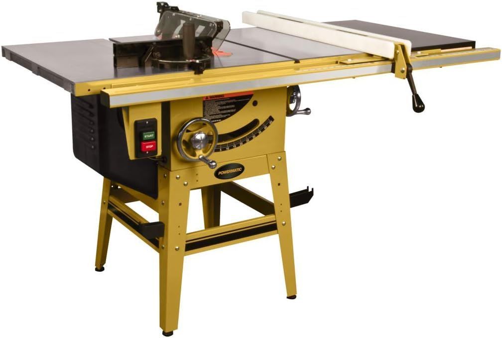 POWERMATIC 10" Contractor Table Saw w/ 30" Rip Accu-Fence System & Rail Set, M/N 64B, Unused