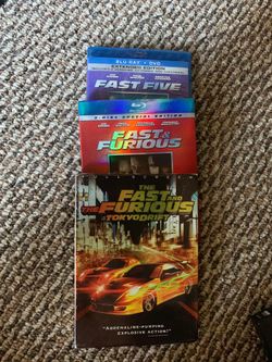 The Fast and Furious pt 3,4,5 | 3 on dvd 4,5 Blu-ray