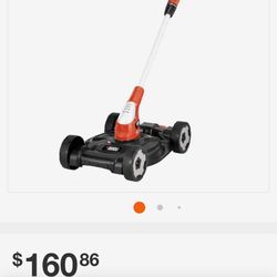 Black And Decker Weedeater Nd Mini Lawmower 2 In 1 Like New Comes With Battery And Charge R