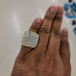 TEXAS brass cz ring size 9