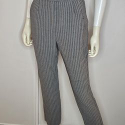 Max Studio Gray Pinstripe Trousers Size S