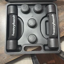 Heavy Hands Weights 1lb 2lb 3lb Made USA Dumbbell Workout Weights Set 