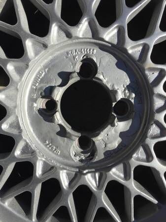 BBS 4x100 15x7 Basketweave Wheels