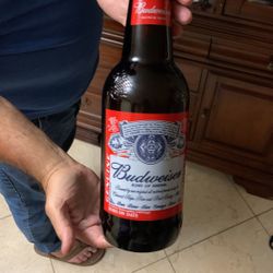 vintage giant budweiser bottle 