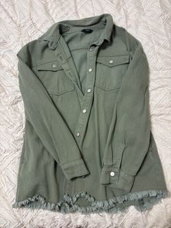 2 xl green jean jacket