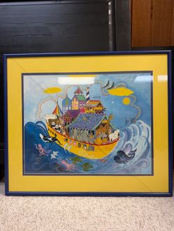 Noah’s ark framed art