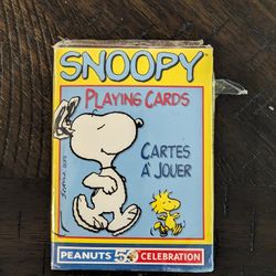 Peanut Snoopy playing cards 
