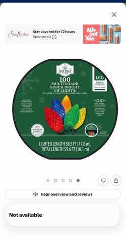 Color C9 outdoor Christmas lights
