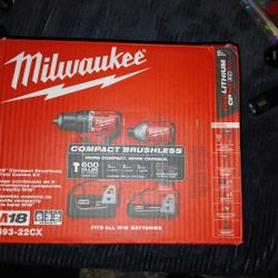 Milwaukee M18 Compact Brushless 2 Tool Combo Kit