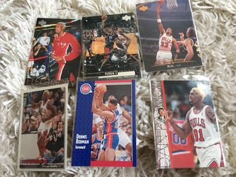 Pippen & Rodman 6 Card Lot