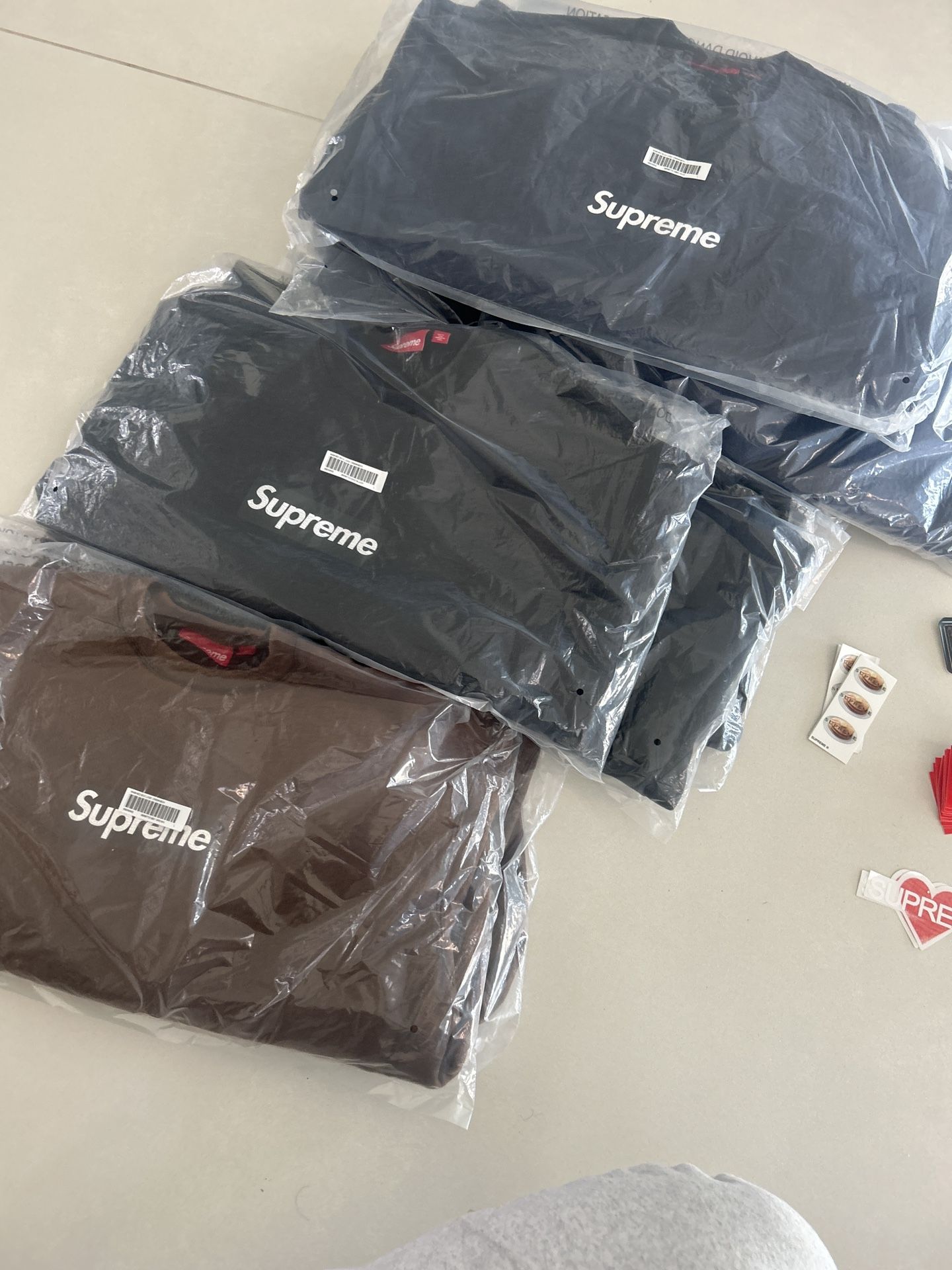 Supreme Washed Box Logo Crewneck Black