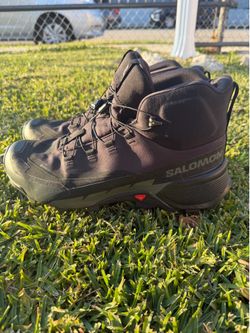 Salomon Cross Hike 2 Wide Mid Gore-Tex GTX Black Hiking Shoes Mens 11