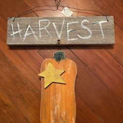 Harvest Sign  - Fall Wall Porch Art 