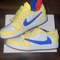 Size 13.5C - Nike Air Jordan 1 x Travis Scott PS (Canary Yellow) 