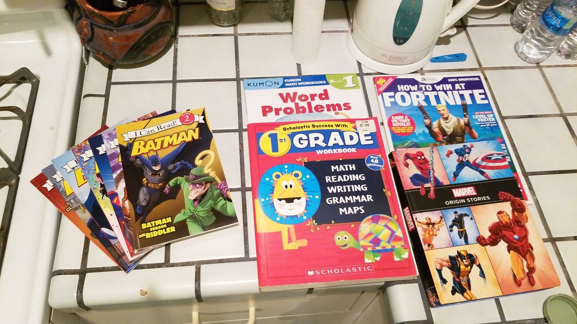 Kids learning books.