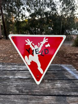 Goofy yield sign