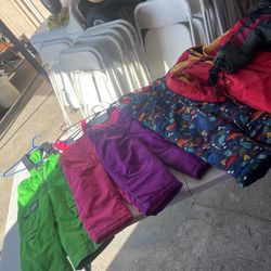 SNOW PANTS/ Snow Bibs Kids Sizes, Main Brands