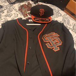 Fresh San Francisco Jersey And Hat 2X Jersey 758 Hat Only Twice