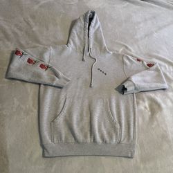 Vintage Obey Hoodie Adult Small Gray Sweatshirt Pullover Sweater Skateboarding