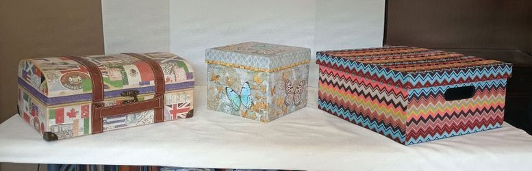 Rare Vintage Missoni for Target Chevron Storage Box Bin with Lid