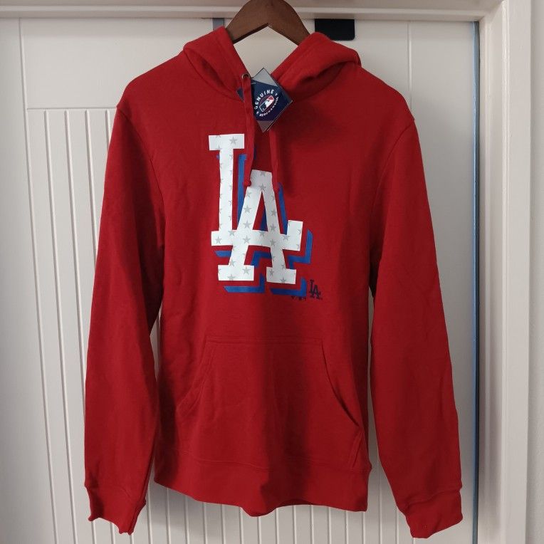 Red Los Angeles Dodgers Men's Fanatics Hoodie Medium