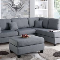 Sectional Sofa + Ottoman