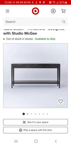 Woven drawer console table deals black studio mcgee