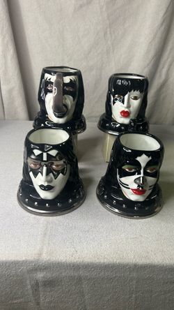 Vintage Kiss Band Ceramic Mugs